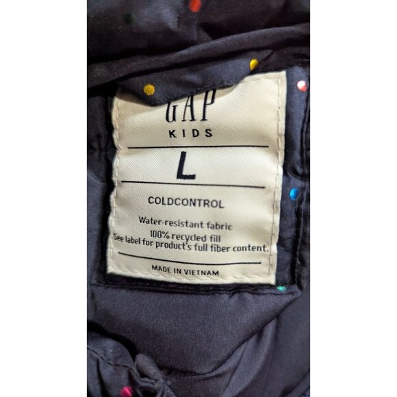 Gap Kids ColdControl Water-Resistant Puffer Vest With Colorful Polka Dots - Picture 7 of 7